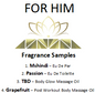 Luxury Scents Sample Pack- For Him