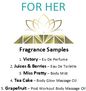 Luxury Scents Sample Pack- For Her