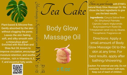 Tea Cake - Body Glow Massage Oil 2 fl oz